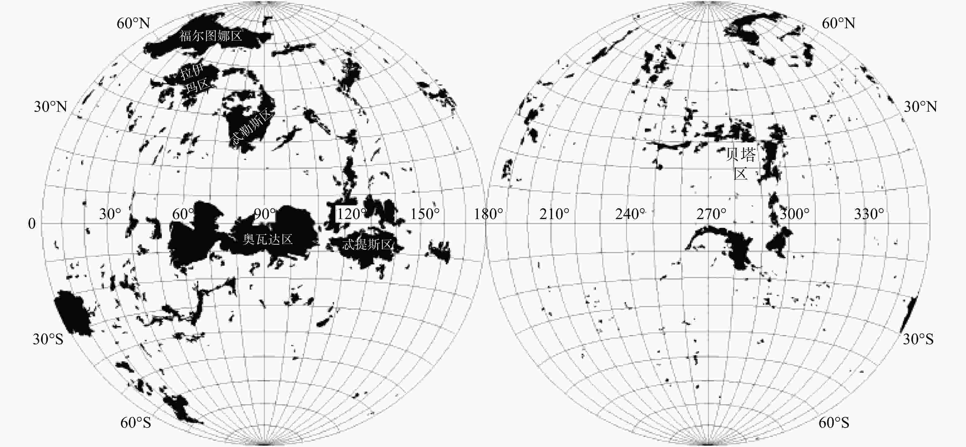 图                     金星地表瓦片状地形